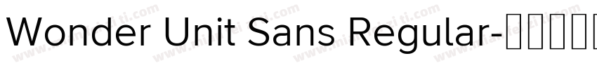Wonder Unit Sans Regular字体转换